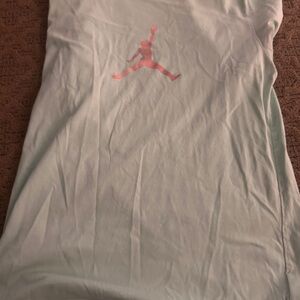 Jordan Mint and Pink Graphic Tee